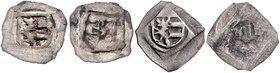 Münzen Erzbistum Salzburg Johann II. von Reisberg 1429 - 1441
 Lot 2 Stück Pfennige o. J. Salzburg. Pr. 48 ss