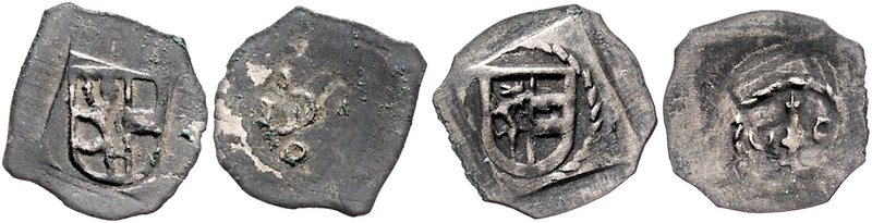 Münzen Erzbistum Salzburg Friedrich IV. von Truchseß 1441 - 1452
 Vierschlagpfe...
