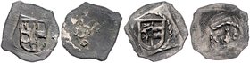 Münzen Erzbistum Salzburg Friedrich IV. von Truchseß 1441 - 1452
 Vierschlagpfennig o. J. Salzburg. 0,44g. Pr. 49 ss