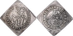 Münzen Erzbistum Salzburg Leonhard von Keutschach 7.Juli 1495 - 8.Juni 1519
 1/4 Taler Zwitter Klippe 1513/o.J. Salzburg. 6,98g, Henkelspur, Felder b...
