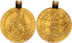 Münzen Erzbistum Salzburg Wolf Dietrich von Raitenau - 2. März 1587 - 7. März 1612
 4 Dukat ohne Jahr (nach 1594 Salzburg. 14,90g, mit altem Barockhe...
