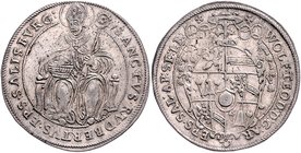 Münzen Erzbistum Salzburg Wolf Dietrich von Raitenau - 2. März 1587 - 7. März 1612
 1/2 Taler o.J. Salzburg. 14,32g. HZ981 ss