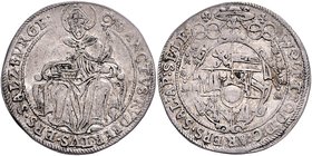 Münzen Erzbistum Salzburg Wolf Dietrich von Raitenau - 2. März 1587 - 7. März 1612
 1/4 Taler o.J. Salzburg. 7,19g. HZ989 ss/vz