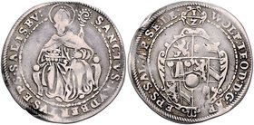 Münzen Erzbistum Salzburg Wolf Dietrich von Raitenau - 2. März 1587 - 7. März 1612
 1/8 Taler o.J. Salzburg. 3,43g. HZ1001 f.ss