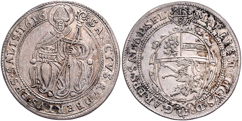 Münzen Erzbistum Salzburg Markus Sittikus Graf von Hohenems - 18. März 1612 - 9....