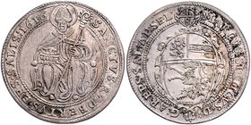 Münzen Erzbistum Salzburg Markus Sittikus Graf von Hohenems - 18. März 1612 - 9. Oktober 1619
 1/8 Taler 1616 Salzburg. 3,52g. HZ1202 f.vz/vz