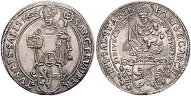 Münzen Erzbistum Salzburg Paris Graf Lodron - 13. November 1619 - 15. Dezember 1653
 1/4 Taler 1626 Salzburg. 7,20g, kleiner Schrötlingsfehler am Ran...