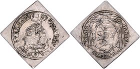Münzen Erzbistum Salzburg Paris Graf Lodron - 13. November 1619 - 15. Dezember 1653
 1/9 Taler Klippe 1644 Salzburg. 3,18g. HZ1616 ss+
