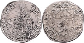 Münzen Erzbistum Salzburg Paris Graf Lodron - 13. November 1619 - 15. Dezember 1653
 24 Kreuzer 1621 Salzburg. 6,98g. HZ1728 ss+