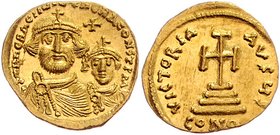 Byzanz Heraclius 610 - 641
 Gold Solidus o. J. 4,46g. Sear 738 vz