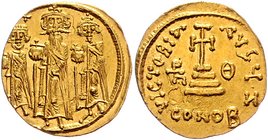 Byzanz Heraclius 610 - 641
 Gold Solidus o. J. 4,40g. Sear 759 vz