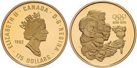 Canada Elisabeth II. 1952 - heute
 175 Dollar 1992 Olympiade. 16,97g. KM 217 PP