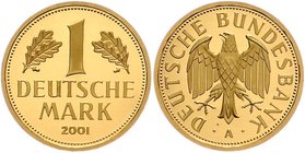 BRD Republik
 1 Deutsche Mark 2001 A Berlin. 12,08g. J.481 stgl