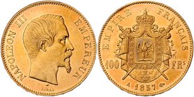 Frankreich 3. Republik 1870-1940
 100 Francs 1857 A Paris. 32,18g. Schl. 260 vz