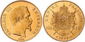 Frankreich 3. Republik 1870-1940
 100 Francs 1859 A Paris. 32,19g. Fr. 550 vz