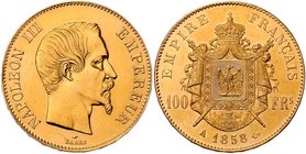 Frankreich 3. Republik 1870-1940
 100 Francs 1858 A Paris. 32,15g. Fr. 550 vz