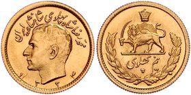 Iran Muhamad Reza 1941 - 1979
 1/2 Pahlavi 1955 4,02g. Fb. 102 stgl.