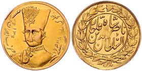 Iran Nasser al-Din Shah Qajar
 1 Toman Teheran. 2,88g. Fr. 62 f.vz