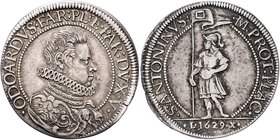 Italien Piacenza
Edoardo Farnese 1622 - 1646 Scudo 1629 Piacenza. 27,56g, win. Sf. am Rand. Dav. 4128, Varesi 1164/2 f.vz/vz