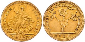 Italien Vatikan
Pius VI. (Giovanni Angelo Braschi), 1775 - 1799 Doppel - oder 60 Paoli 1785 Rom. 5,45g. Muntoni 1. Berman 2951. Friedberg 245. ss+
