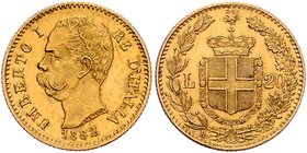 Italien Diverse
Umberto I. 1878 - 1900 20 Lire 1882 R Rom. 6,47g. Pagani 578 stgl