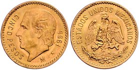 Mexiko Republik
 5 Pesos 1955 4,19g. KM 464 vz