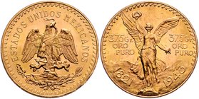 Mexiko Republik
 50 Pesos 1943 41,64g. KM 482 stgl