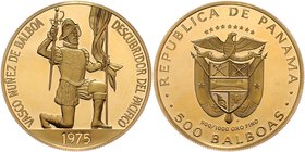 Panama Republik
 500 Balboas 1975 42,18g. KM 42 PP