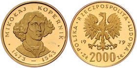 Polen Republik
 2000 Zloty 1979 Kopernikus. 8,05g. KM 106 PP