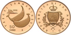 San Marino Republik
 20+50 Euro 2000 ges. 22,58g PP