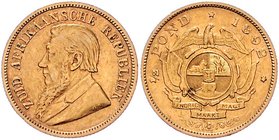 Süd Afrika Republik
 1/2 Pound 1892 3,96g. KM 9.2 ss