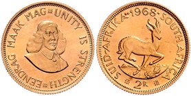 Süd Afrika Republik
 2 Rand 1968 7,98g. KM 64 stgl