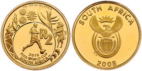 Süd Afrika Republik
 2 Rand 2010 Fifa World Cup. 7,80g. KM 547 PP