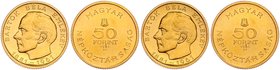 Ungarn
 50 Forint 1961 3,81g. Fr. 616 stgl.