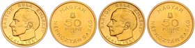 Ungarn
 50 Forint 1961 3,81g. Fr. 616 stgl.