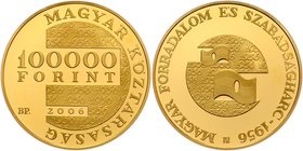 Ungarn
 100000 Forint 2006 Technik. 21,00g. KM 796 PP