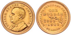 USA
 1 Dollar 1903 Präsident Mc. Kinley. 1,65g. Fr.99, KM 120 vz