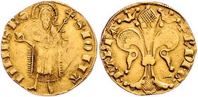 Herzog Albrecht II. 1330 - 1358
 Goldgulden o. J. Judenburg. 3,38g. CNA I f.ss/ss