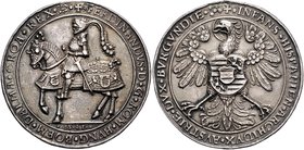 Ferdinand I. 1521 - 1564
 1 1/2 facher Schautaler 1541 alter Silberguss. Kremnitz. 40,11g, win. Hsp. Voglh. 33, MzA. Seite 24, Horsky 905 f.vz