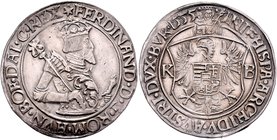 Ferdinand I. 1521 - 1564
 Taler 1555 KB Kremnitz. 28,46g. MzA. Seite. 38, Husz. 913 vz