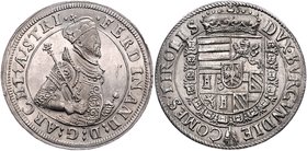Erzherzog Ferdinand 1564 - 1595
 Taler o. J. Hall. 28,62g. HMB V. Walze Av. 9 / II* und Rv. 5 / II* stgl
