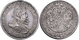 Rudolph II. 1576 - 1612
 Doppeltaler / 2 Taler 1604 Hall. 57,32g, win. Sf. Im Av. und am Rand. M./T. R.30, MzA. Seite 90. vz