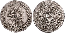 Ferdinand III. 1637 - 1657
 1/4 Taler 1656 KB Kremnitz. 7,26g, Sf. am Rand. Her. 666, Huszár 1258 ss