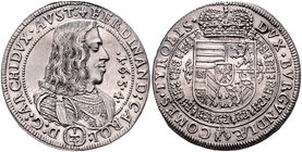 Erzherzog Ferdinand Karl 1632 - 1662
 1/4 Taler 1654 Hall. 6,98g. M/T. 515, Enz. 36 vz