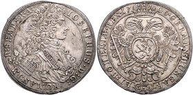 Joseph I. 1705 - 1711
 Taler 1706 GE Prag. 28,79g, kleiner Schrötlingsfeler am Rand. Her. 134 ss/vz