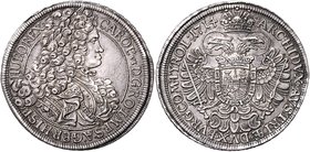 Karl VI. 1711 - 1740
 Taler 1714 Wien. 28,64g, Kratzer im Avers. Her. 290 vz