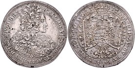 Karl VI. 1711 - 1740
 Taler 1715 PW Pressburg. 28,58g, übliche Schrötlingsfehler. Her. 457, Husz. 1607 f.vz/vz