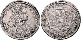 Karl VI. 1711 - 1740
 Taler 1716 Breslau. 28,84g. Her. 404 var. , MzA. Seite 216 f.vz