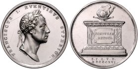 Franz I. 1806 - 1835
 Ag - Medaille 1816 auf seine Rückkehr nach Wien. Kopf r. mit Lorbeerkranz//Rauchende Schale auf Altar, am Sockel ist eine Tafel...
