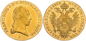 Franz I. 1806 - 1835
 Dukat 1823 A Wien. 3,50g. Fr. 76 vz/stgl